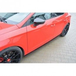 Maxton RACING SIDE SKIRTS DIFFUSERS SEAT LEON III CUPRA / FR , Leon Mk3 FR