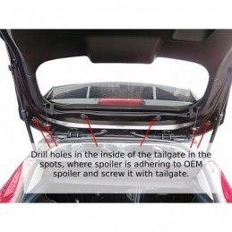 Maxton Roof Spoiler (RS Look) Ford Fiesta Mk7 / Mk7 FL Not primed, Fiesta Mk7 / 7.5