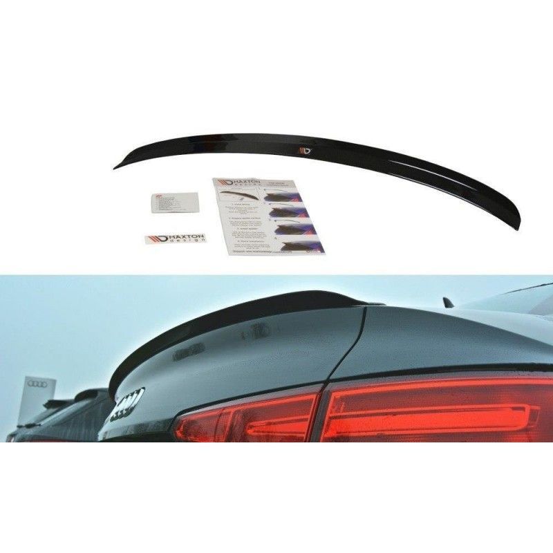 Maxton Spoiler Cap Audi A4 S-Line B9 Sedan Gloss Black, A4 B9