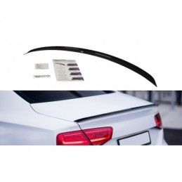 Maxton SPOILER CAP Audi A8 D4 Gloss Black, A8/S8 D4