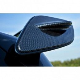 Maxton Spoiler Side Extensions Mercedes A W176 AMG Facelift Gloss Black, CLASSE A