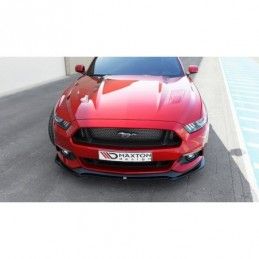 Maxton Front Splitter Ford Mustang Mk6 Gloss Black, Mustang