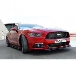 Maxton Front Splitter Ford Mustang Mk6 Gloss Black, Mustang