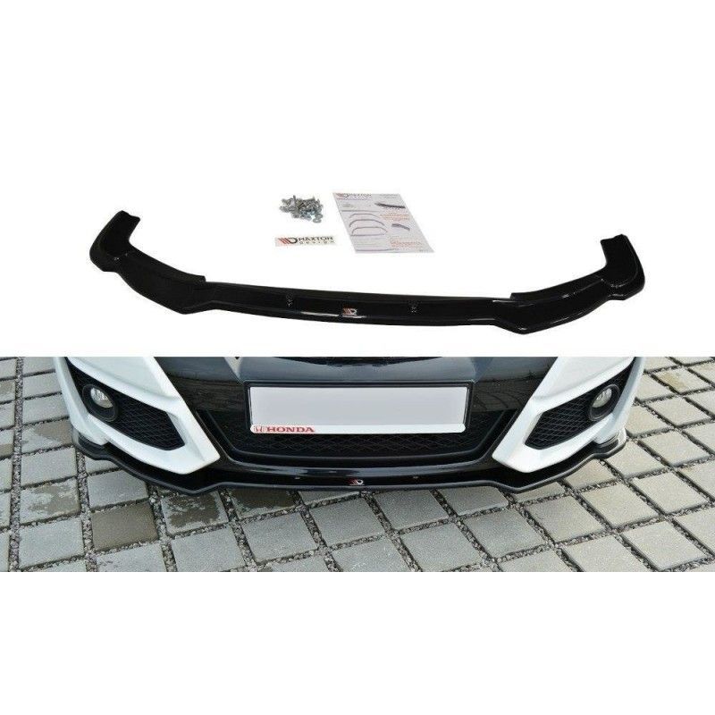 Maxton FRONT SPLITTER Honda Civic Mk9 Facelift Gloss Black, CIVIC