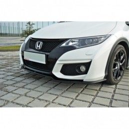 Maxton FRONT SPLITTER Honda Civic Mk9 Facelift Gloss Black, CIVIC