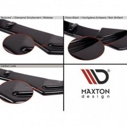 Maxton FRONT SPLITTER Honda Civic Mk9 Facelift Gloss Black, CIVIC