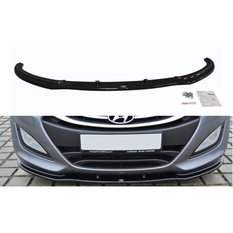 Maxton FRONT SPLITTER Hyundai i30 mk.2 Gloss Black, Hyundai