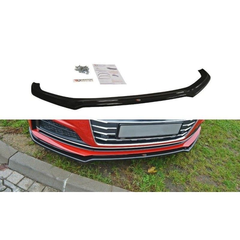 Maxton FRONT SPLITTER V.1 Audi A5 F5 S-Line Gloss Black, A5 F5