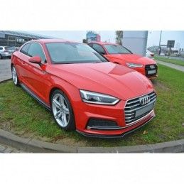 Maxton FRONT SPLITTER V.1 Audi A5 F5 S-Line Gloss Black, A5 F5