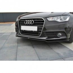 Maxton FRONT SPLITTER V.1 Audi A6 C7 Gloss Black, A6/S6/RS6 4G C7 