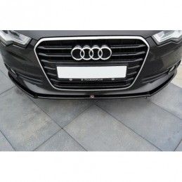 Maxton FRONT SPLITTER V.1 Audi A6 C7 Gloss Black, A6/S6/RS6 4G C7 