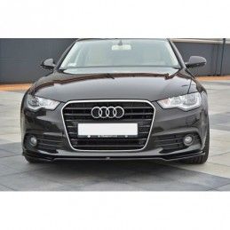 Maxton FRONT SPLITTER V.1 Audi A6 C7 Gloss Black, A6/S6/RS6 4G C7 