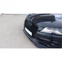 Maxton FRONT SPLITTER V.1 Audi A7 Mk1 S-Line Gloss Black, A7/ S7 / RS7 - C7