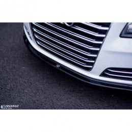 Maxton FRONT SPLITTER V.1 Audi A8 D4 Gloss Black, A8/S8 D4