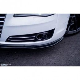 Maxton FRONT SPLITTER V.1 Audi A8 D4 Gloss Black, A8/S8 D4