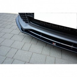 Maxton FRONT SPLITTER V.1 Audi RS7 Facelift Gloss Black, A7/ S7 / RS7 - C7