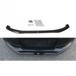 Maxton Front Splitter V.1 Audi S4 B8 FL Gloss Black, A4/S4 B8