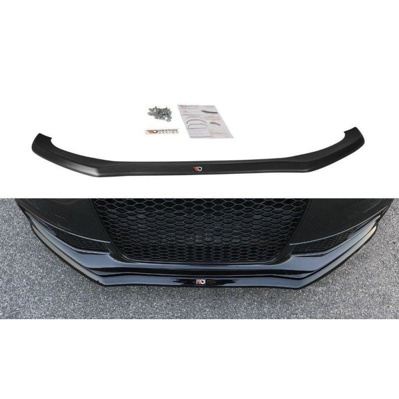 Maxton Front Splitter V.1 Audi S4 B8 FL Gloss Black, A4/S4 B8