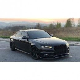 Maxton Front Splitter V.1 Audi S4 B8 FL Gloss Black, A4/S4 B8