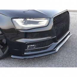 Maxton Front Splitter V.1 Audi S4 B8 FL Gloss Black, A4/S4 B8