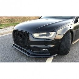 Maxton Front Splitter V.1 Audi S4 B8 FL Gloss Black, A4/S4 B8