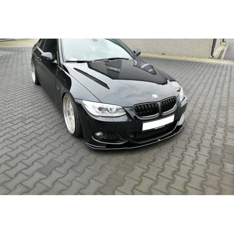 Maxton FRONT SPLITTER V.1 for BMW 3 E92 M-PACK FACELIFT Gloss Black, Serie 3 E92/ E93/ M3