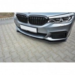 Maxton FRONT SPLITTER V.1 for BMW 5 G30/ G31 M-Pack Gloss Black, Serie 5 G30/ G31