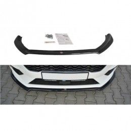 Maxton Front Splitter V.1 Ford Fiesta Mk8 ST / ST-Line Gloss Black, Fiesta Mk8