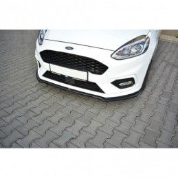 Maxton Front Splitter V.1 Ford Fiesta Mk8 ST / ST-Line Gloss Black, Fiesta Mk8