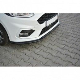 Maxton Front Splitter V.1 Ford Fiesta Mk8 ST / ST-Line Gloss Black, Fiesta Mk8