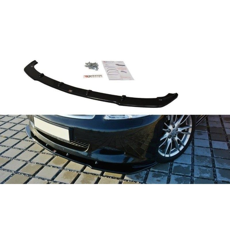 Maxton FRONT SPLITTER V.1 Infiniti G37 Sedan Gloss Black, INFINITI