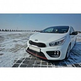 Maxton FRONT SPLITTER V.1 KIA CEE'D / PRO CEE'D GT MK2 Gloss Black, Kia