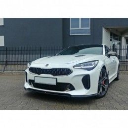 Maxton FRONT SPLITTER V.1 KIA STINGER GT Gloss Black, Kia