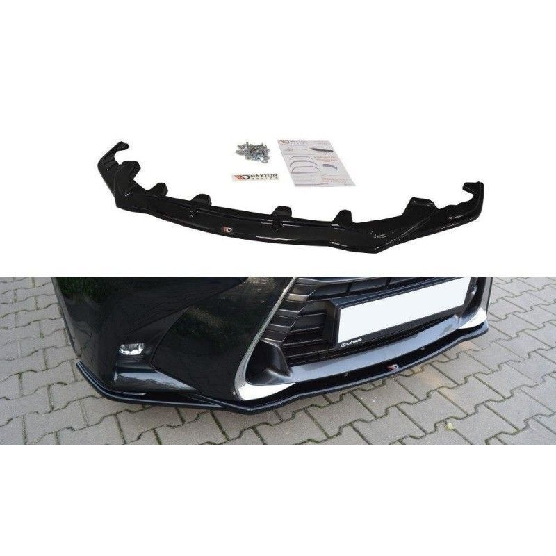 Maxton FRONT SPLITTER V.1 Lexus GS Mk4 Facelift Gloss Black, Lexus