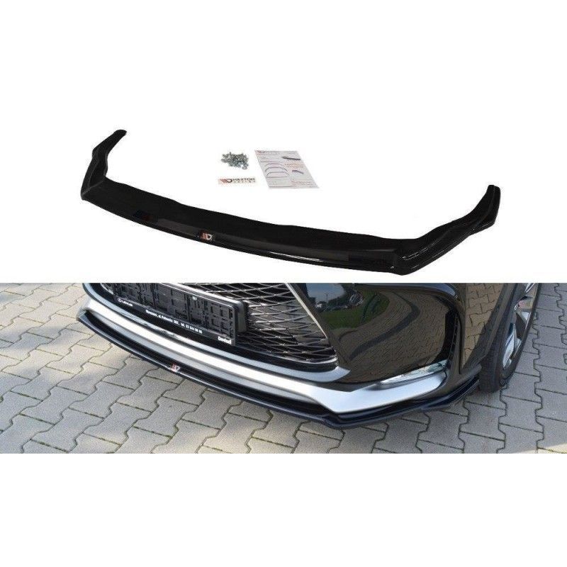 Maxton FRONT SPLITTER V.1 Lexus NX Mk1 F-Sport Gloss Black, Lexus