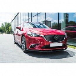 Maxton FRONT SPLITTER V.1 Mazda 6 GJ (Mk3) Facelift Gloss Black, mazda 6