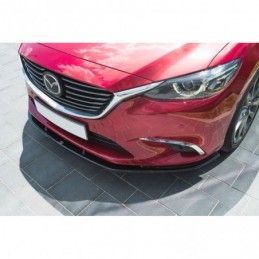 Maxton FRONT SPLITTER V.1 Mazda 6 GJ (Mk3) Facelift Gloss Black, mazda 6