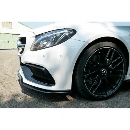 Maxton FRONT SPLITTER V.1 Mercedes C-class C205 63AMG Coupe Gloss Black, W205
