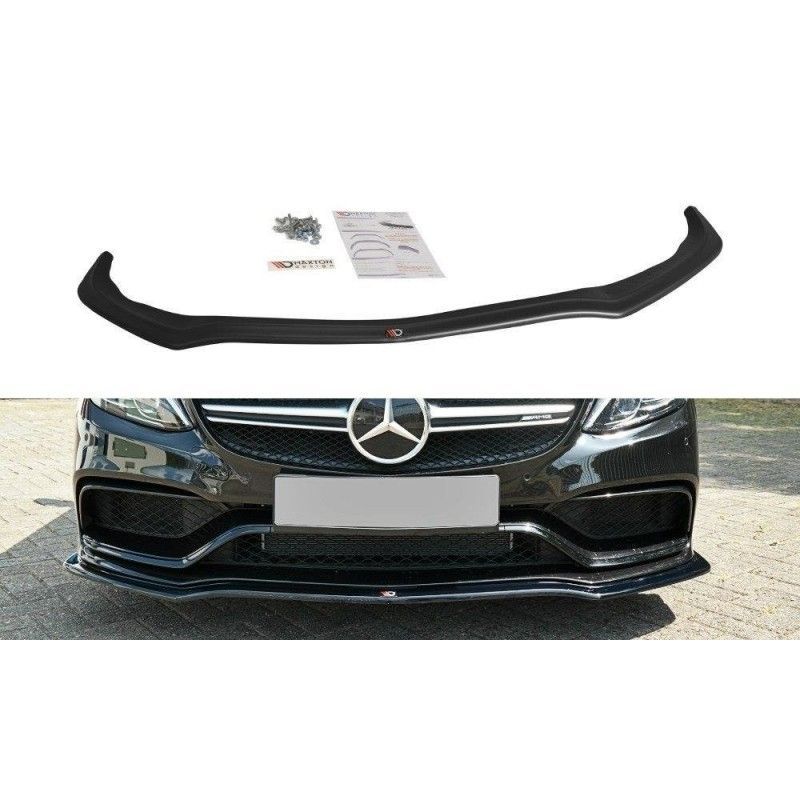 Maxton FRONT SPLITTER V.1 Mercedes C-Class S205 63AMG Estate Gloss Black, W205