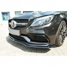 Maxton FRONT SPLITTER V.1 Mercedes C-Class S205 63AMG Estate Gloss Black, W205