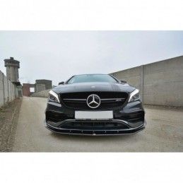 Maxton FRONT SPLITTER V.1 Mercedes CLA A45 AMG C117 Facelift Gloss Black, CLA C117