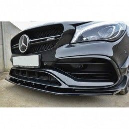 Maxton FRONT SPLITTER V.1 Mercedes CLA A45 AMG C117 Facelift Gloss Black, CLA C117