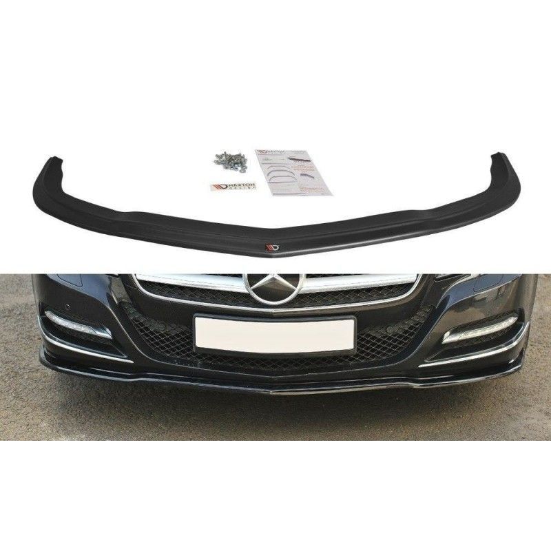 Maxton FRONT SPLITTER V.1 Mercedes CLS C218 Gloss Black, W218