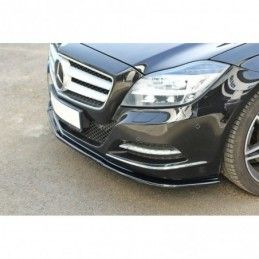 Maxton FRONT SPLITTER V.1 Mercedes CLS C218 Gloss Black, W218