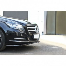 Maxton FRONT SPLITTER V.1 Mercedes CLS C218 Gloss Black, W218