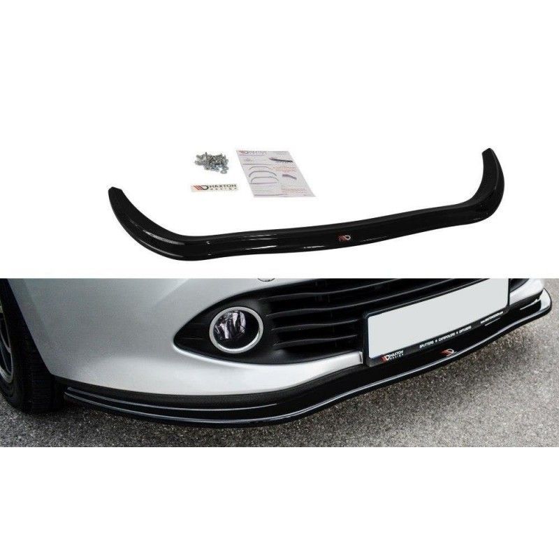 Maxton FRONT SPLITTER V.1 Renault Clio Mk4 Gloss Black, Clio IV