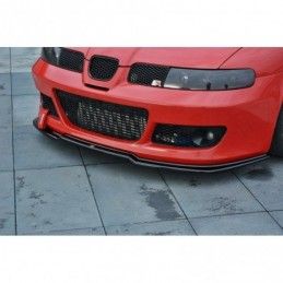 Maxton FRONT SPLITTER v.1 Seat Leon Mk1 Cupra Gloss Black, Leon Mk1 / Cupra