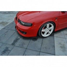 Maxton FRONT SPLITTER v.1 Seat Leon Mk1 Cupra Gloss Black, Leon Mk1 / Cupra