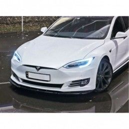 Maxton FRONT SPLITTER V.1 Tesla Model S Facelift Gloss Black, Tesla