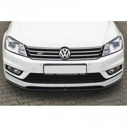 Maxton FRONT SPLITTER V.1 Vw Passat B7 R-Line Gloss Black, Passat B7